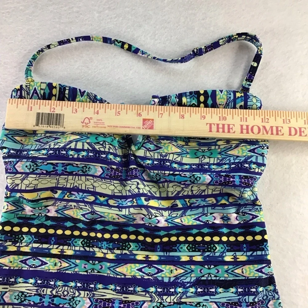 Jessica Simpson Women’s Totem V-Wire Bandeau Maillott One Piece Swimmingsuit wit